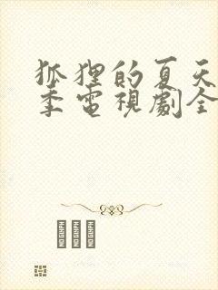 狐狸的夏天第一季电视剧全集免费