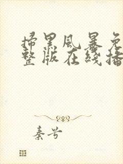 扫黑风暴免费完整版在线播放