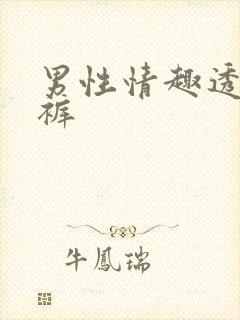 男性情趣透明内裤