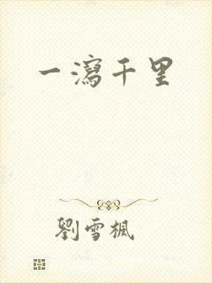 一泻千里封面