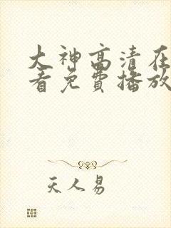 大神高清在线观看免费播放电视剧