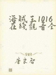 海贼王1016在线观看全集免费观看