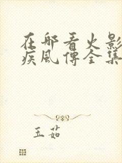 在哪看火影忍者疾风传全集封面