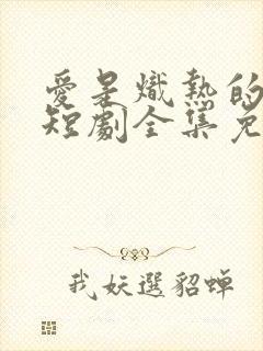 爱是炽热的秘密短剧全集免费观看