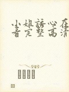 小姐诱心在线观看完整高清bd