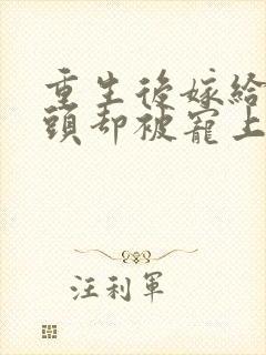 重生后嫁给死对头却被宠上天封面