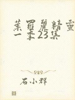 叶罗丽精灵梦十一季23集封面