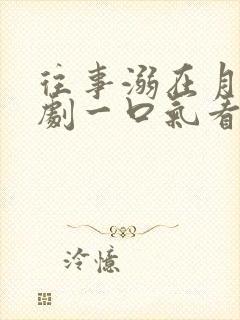 往事溺在月光短剧一口气看完