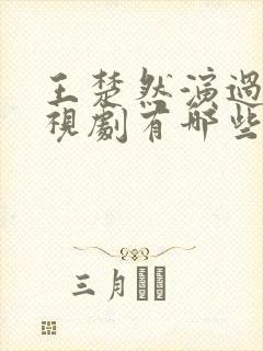 王楚然演过的电视剧有哪些