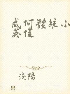 成何体统小说七英俊封面