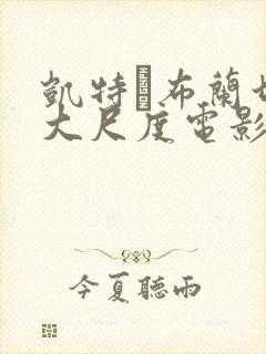 凯特·布兰切特大尺度电影封面