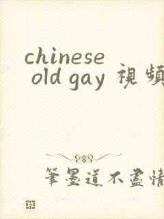 chinese old gay 视频