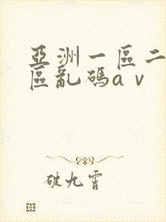 亚洲一区二区三区乱码aⅴ