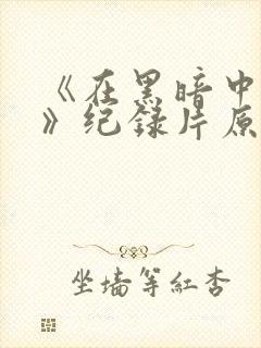 《在黑暗中堕落》纪录片原片免费观