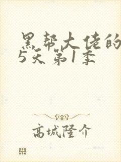 黑帮大佬的365天第1季