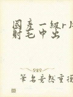 国产一级r片内射毛中出封面