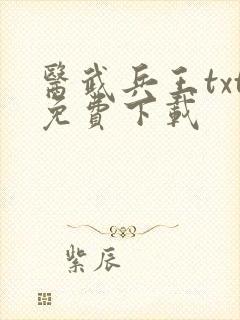 医武兵王txt免费下载封面