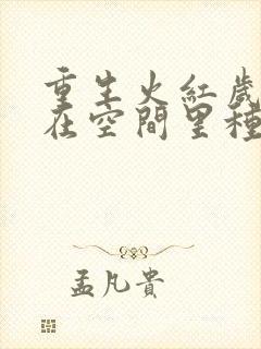 重生火红岁月我在空间里种田