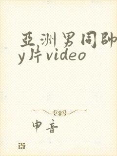 亚洲男同帅gay片video