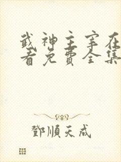 武神主宰在线观看免费全集高清动漫封面