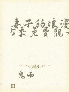 妻子的浪漫旅行5季免费观看