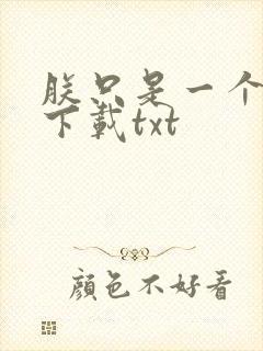 朕只是一个演员下载txt封面