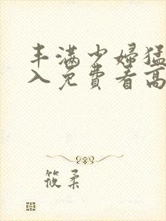 丰满少妇猛烈进入免费看高潮封面