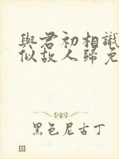 与君初相识·恰似故人归免费观看