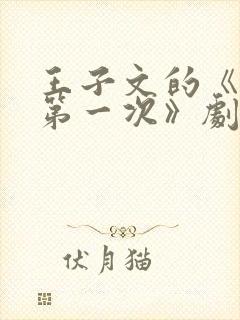 王子文的《今生第一次》剧情解析封面