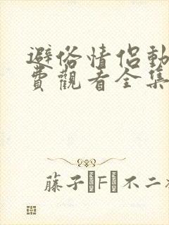 避俗情侣动漫免费观看全集封面