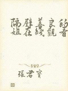 隔壁善良的小姐姐在线观看封面