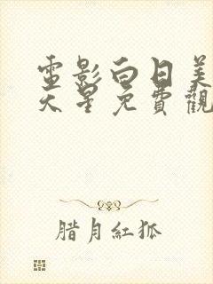 电影白日美人满天星免费观看