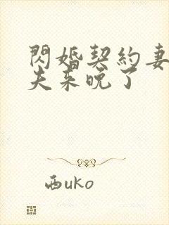 闪婚契约妻:为夫来晚了