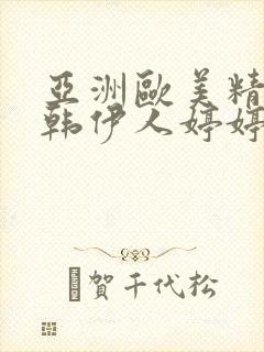 亚洲欧美精品日韩伊人婷婷激情久久