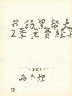 我的黑帮大佬第2季免费经典片段封面