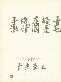 手机在线看精品激情国产毛片