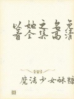 以她之名免费观看全集高清封面