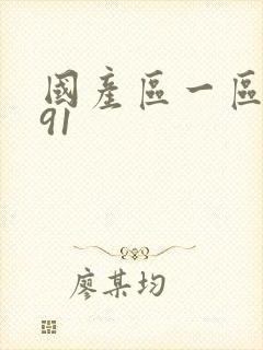 国产区一区二区91