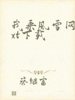 我乘风雪网盘txt下载