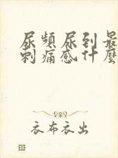 尿频尿到最后有刺痛感什么原因