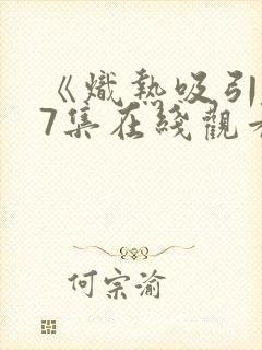 《炽热吸引》17集在线观看封面