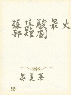 张集骏最火的十部短剧封面