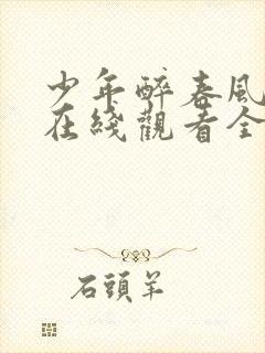 少年醉春风白马在线观看全集免费播放封面