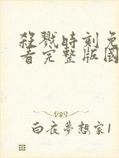 杀戮时刻免费观看完整版国语高清在线