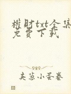 权财txt全集免费下载封面