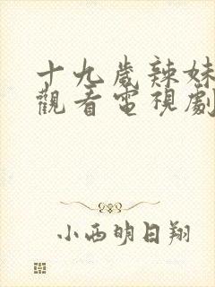 十九岁辣妹免费观看电视剧全集下载