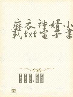 麻衣神婿小说下载txt电子书