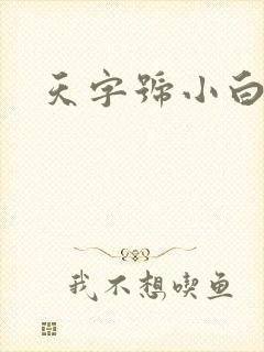 天字号小白脸