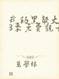 我的黑帮大佬第3季免费观看高清版封面