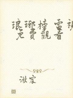 琅琊榜 电视剧 免费观看